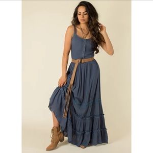 Joyfolie Alannah Dress in Slate *NEW* Medium